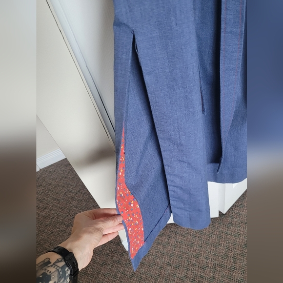 Vintage Denim Country Western Maxi Dress - Picture 4 of 4
